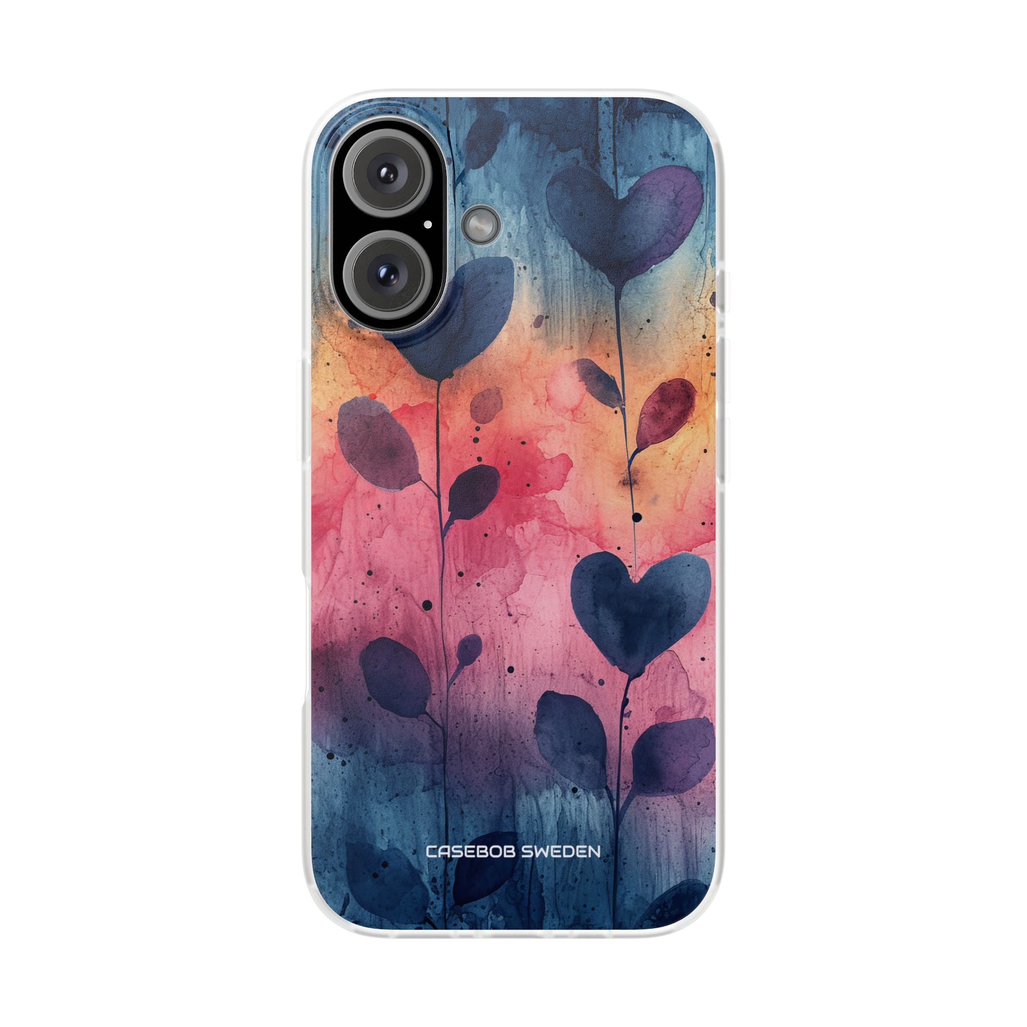 Watercolor Heart Art - Flexi iPhone 16 Phone Case