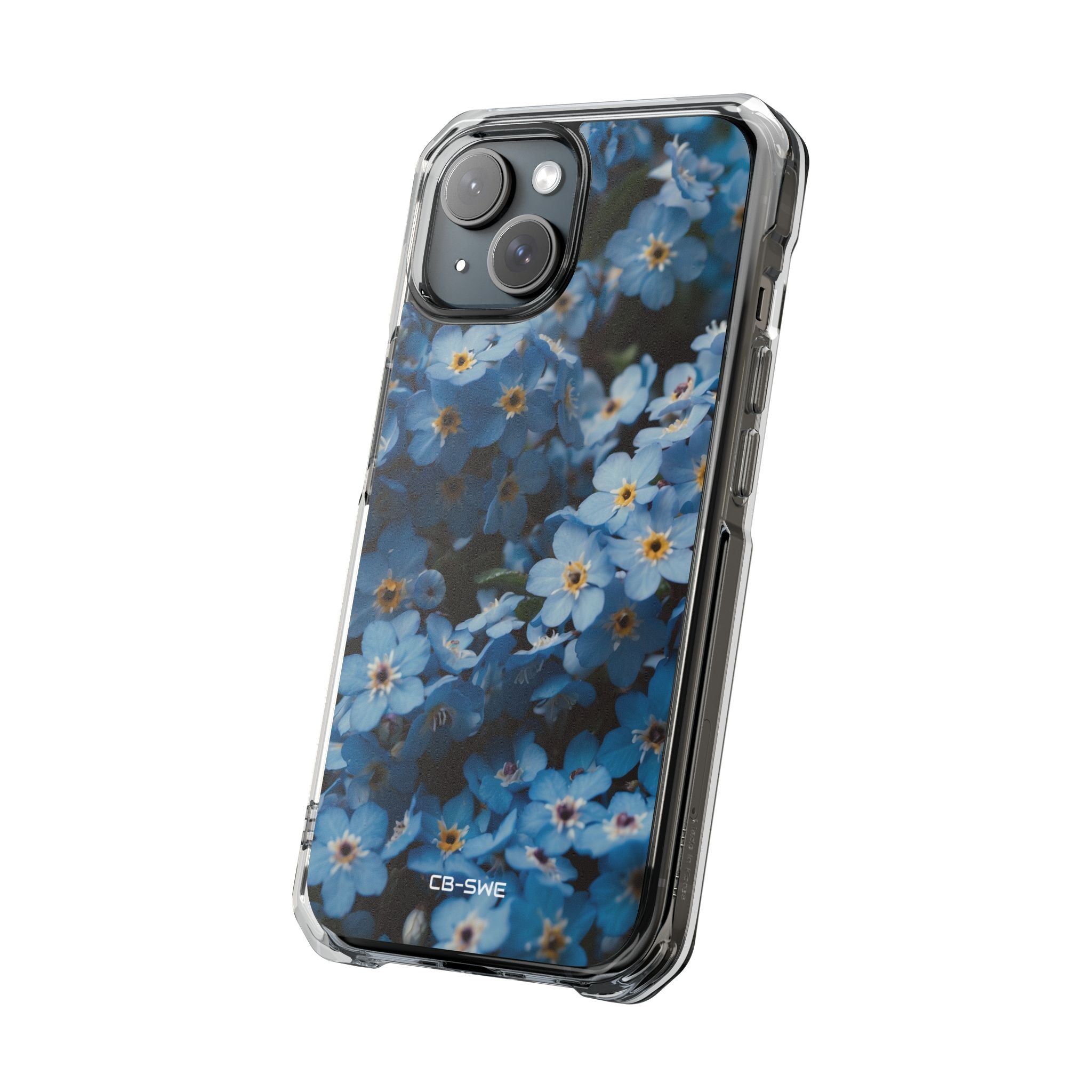 Blue Blooms Embrace iPhone Case - Impact