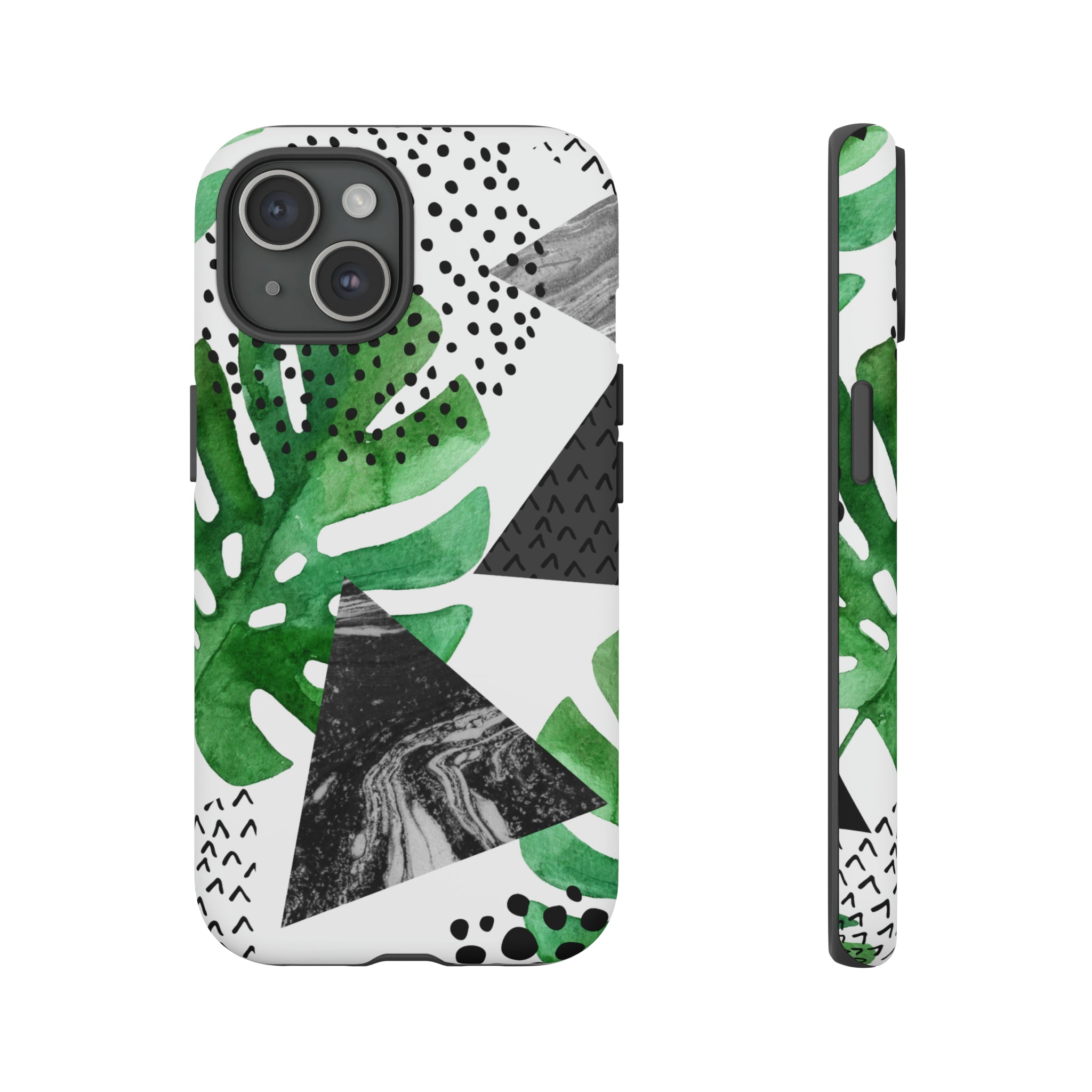 Grunge Green Tropical - Protective Phone Case