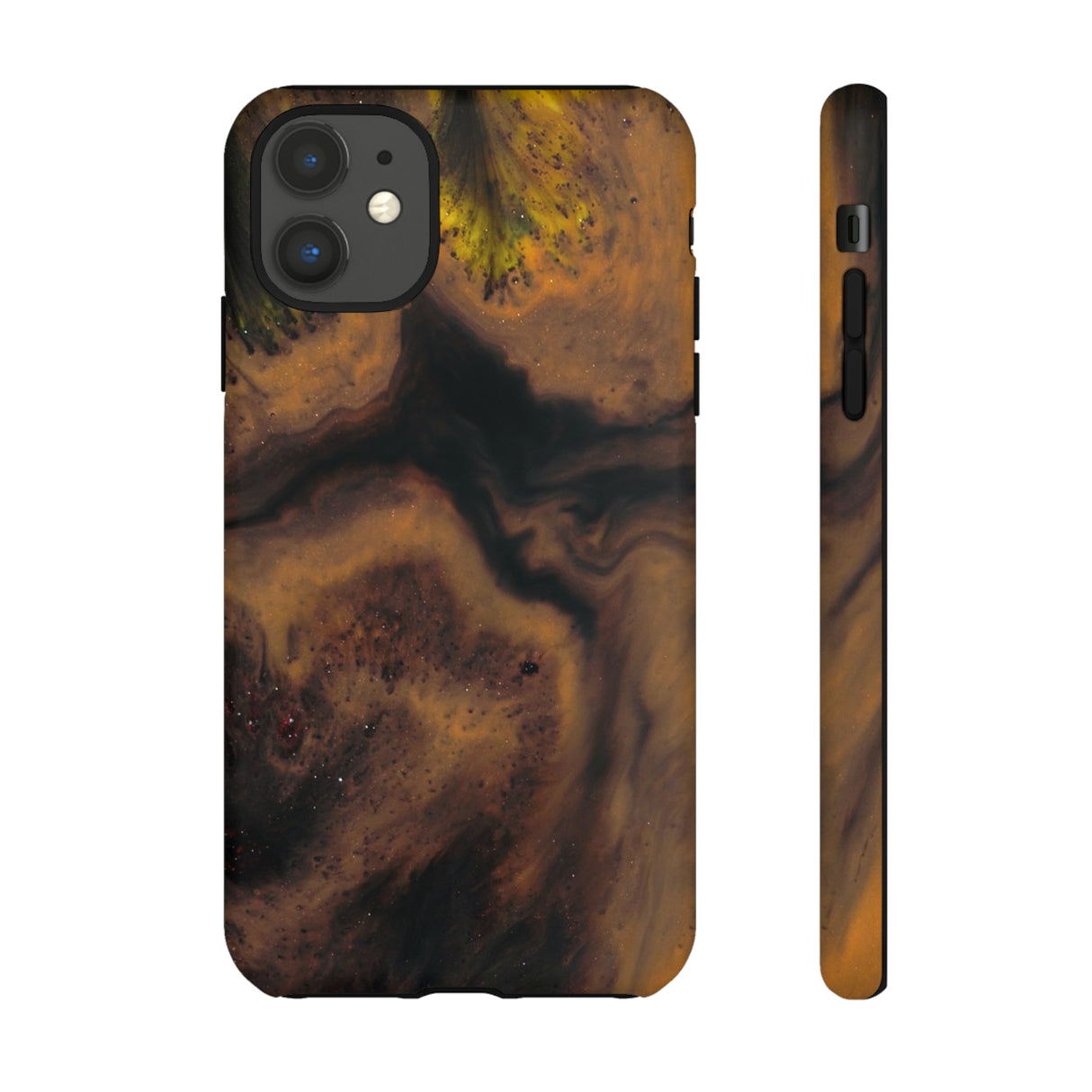 Brown Earth Ink Art - Protective Phone Case