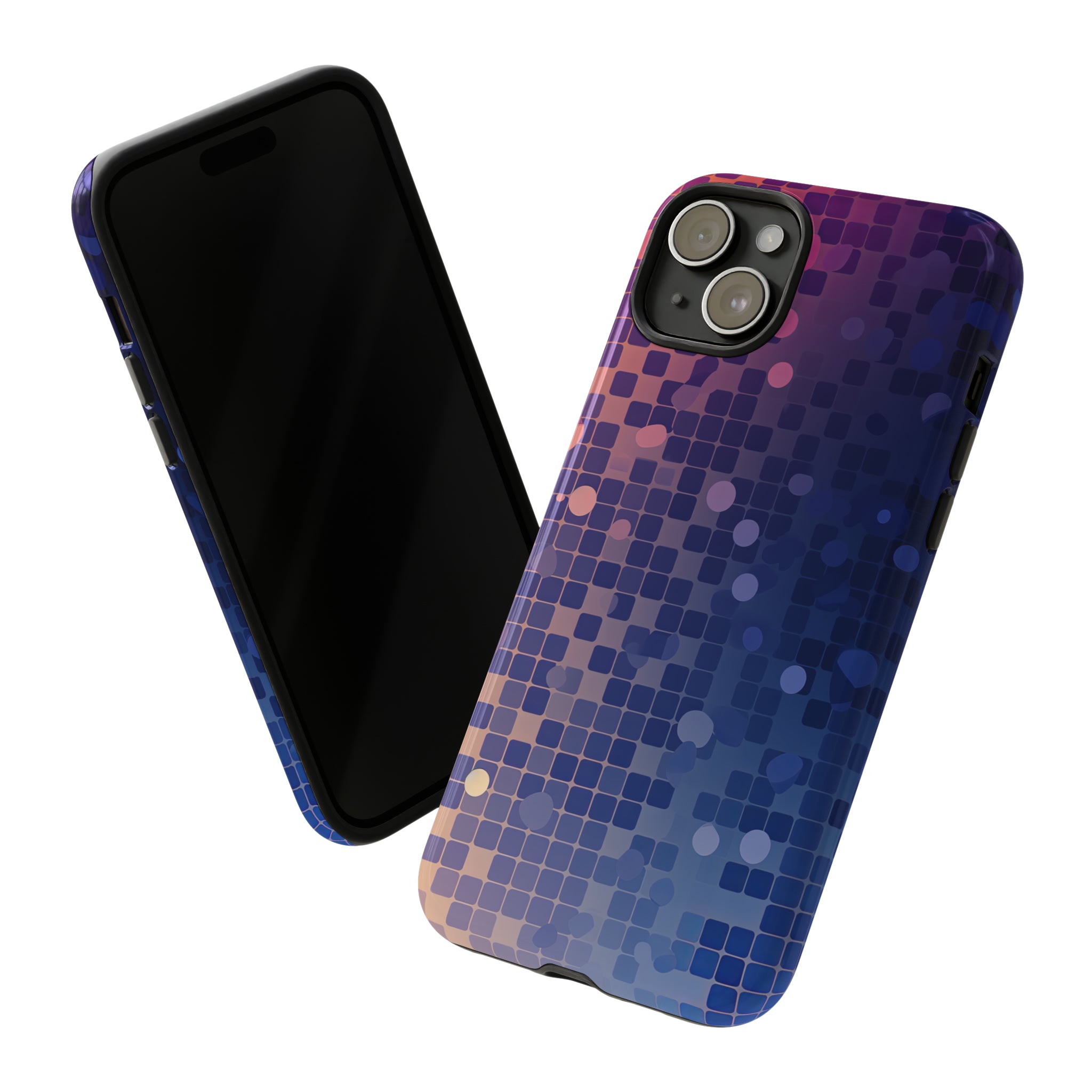 Azure Square: Blue Gradient - Protective Phone Case