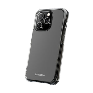 Granitgrau | Handyhülle für iPhone (Clear Impact Case – Magnetisch) 