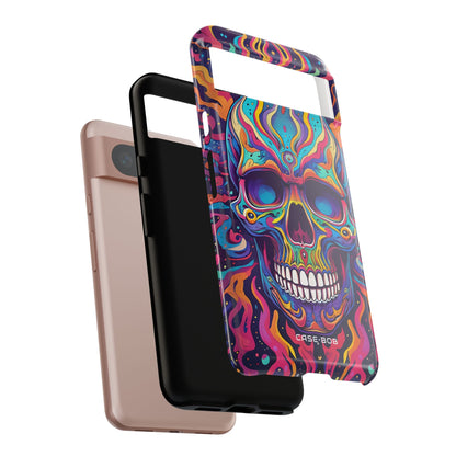 Flaming Skull Google Pixel 8 Case - Tough