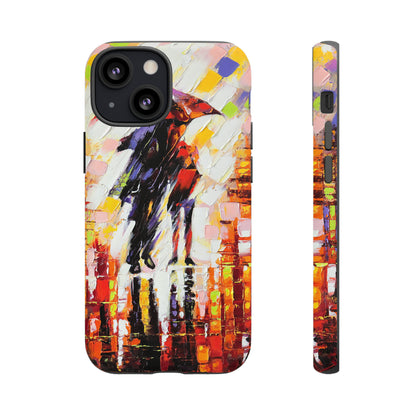 Oil Panting - Enamoured under Umbrella - Protective Phone Case