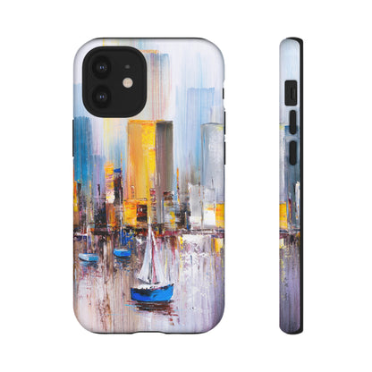 Oil Painting - Manhattan Bay - Protective Phone Case