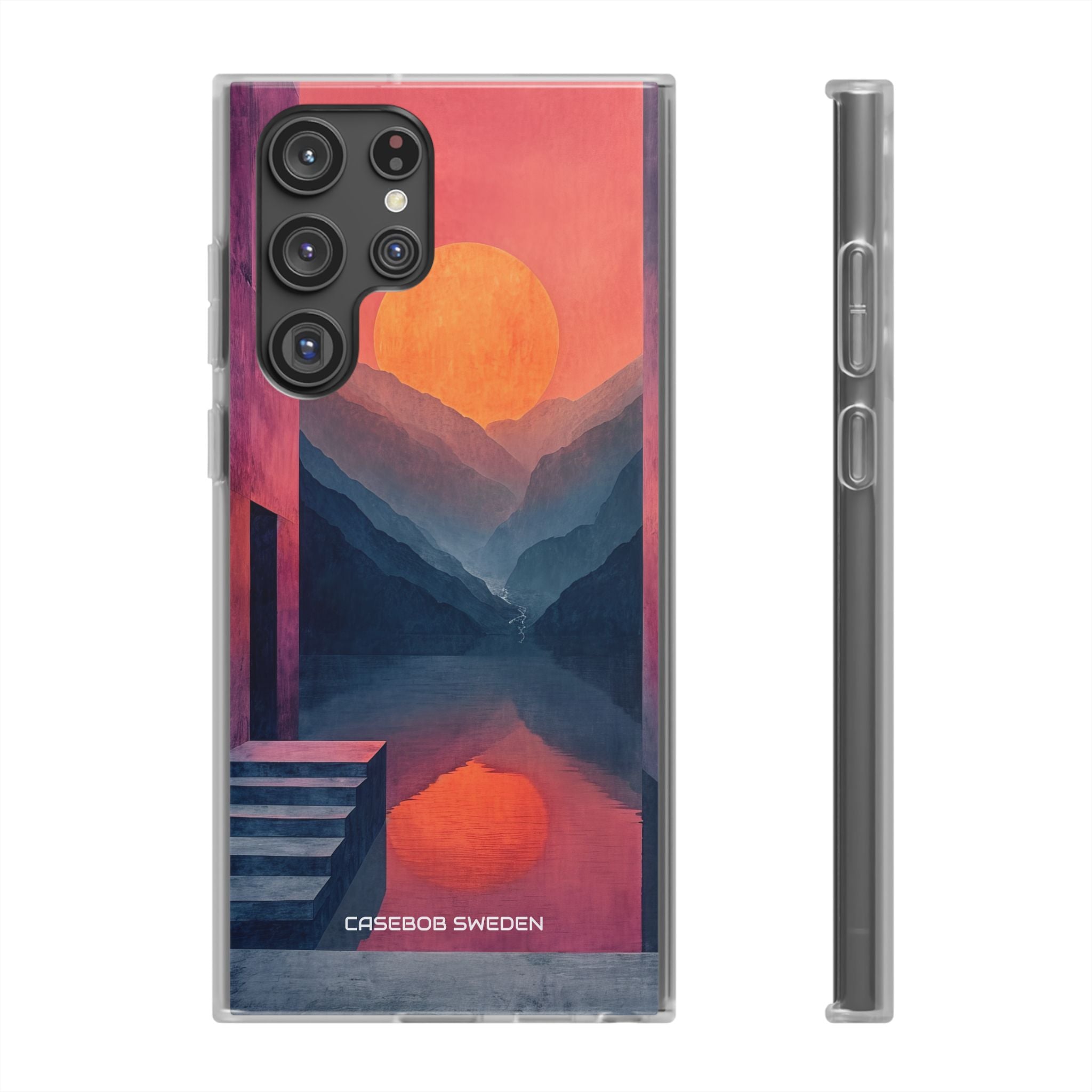 Surreal Sunset Landscape - Flexi Samsung S22 Phone Case