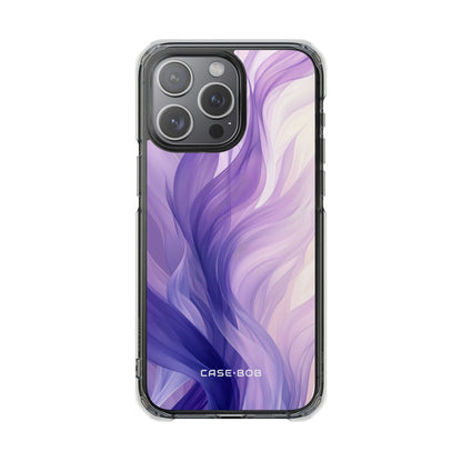 Purple Ribbon Waves iPhone 15 Pro Max Case - Impact