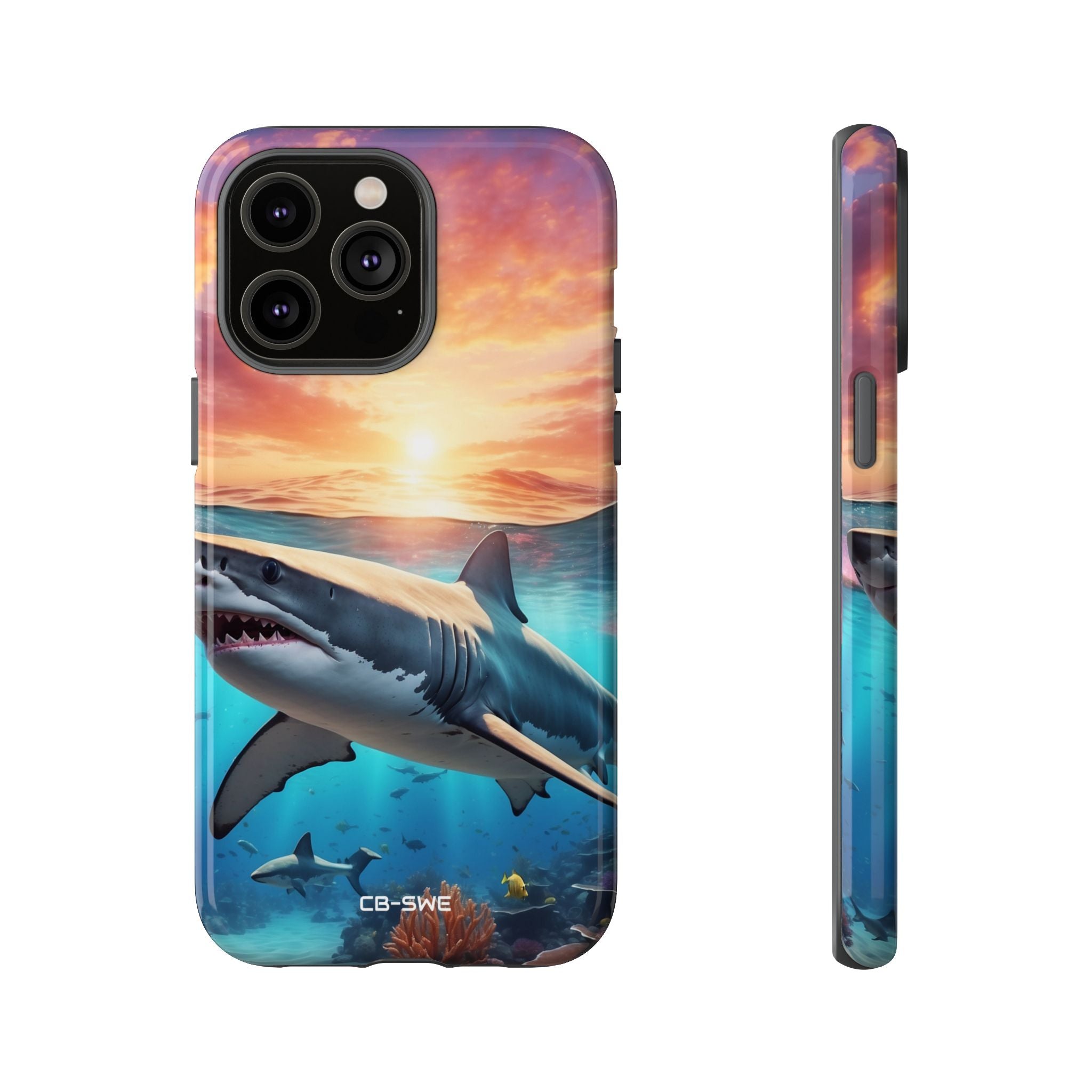 Shark Swims Through - iPhone Case