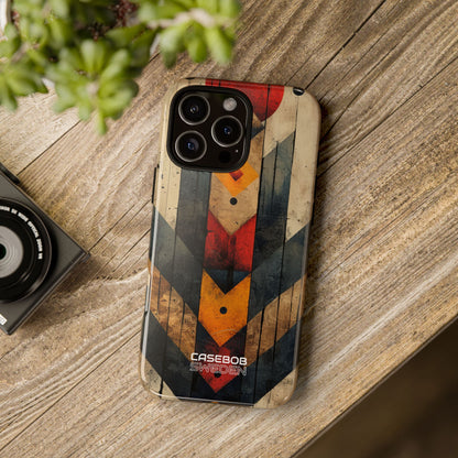 Geometric Fire Rise iPhone 16 - Tough