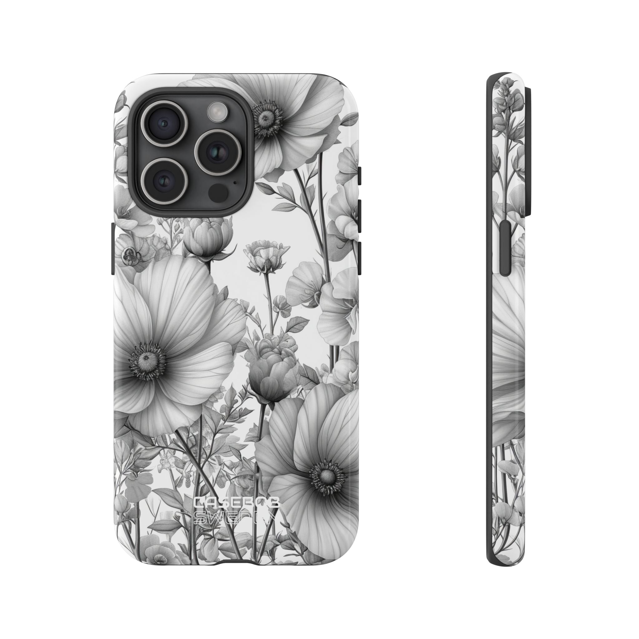 Vintage Floral Etching iPhone 15 - Robust