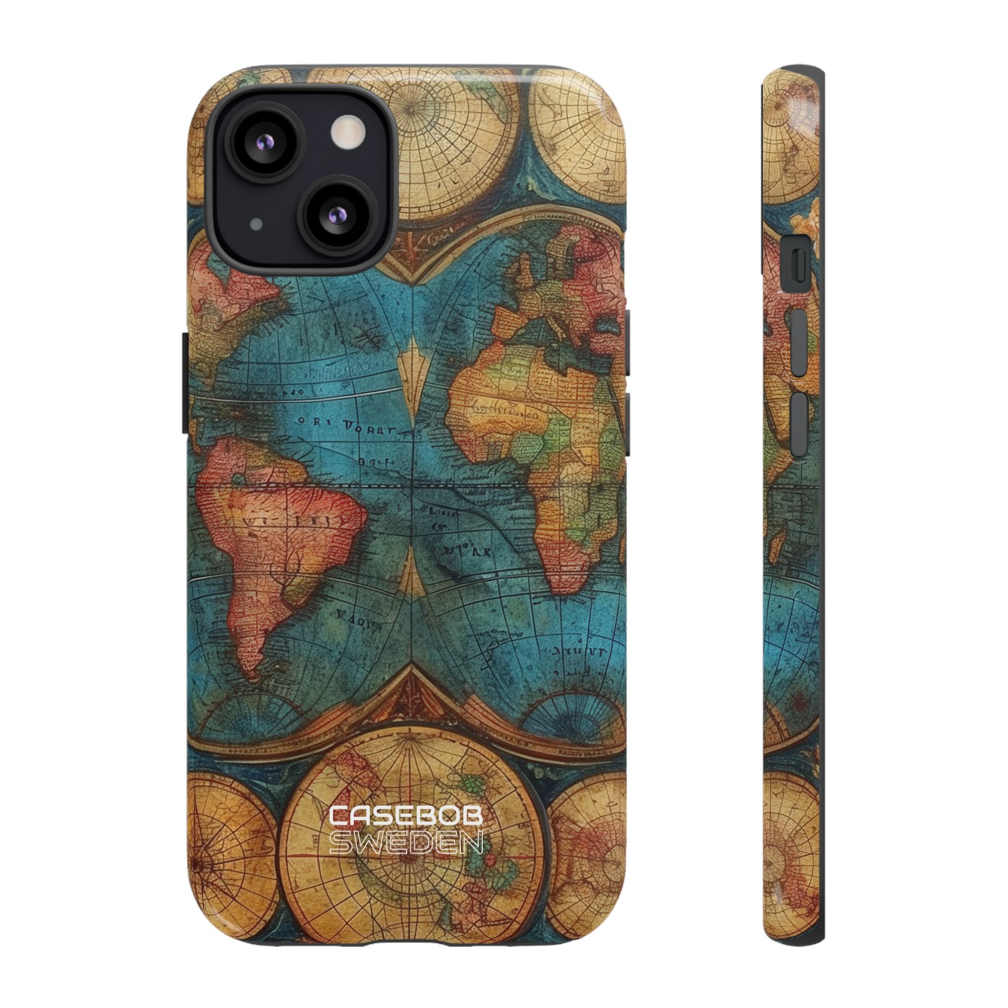 Vintage World Map iPhone 13 - Tough