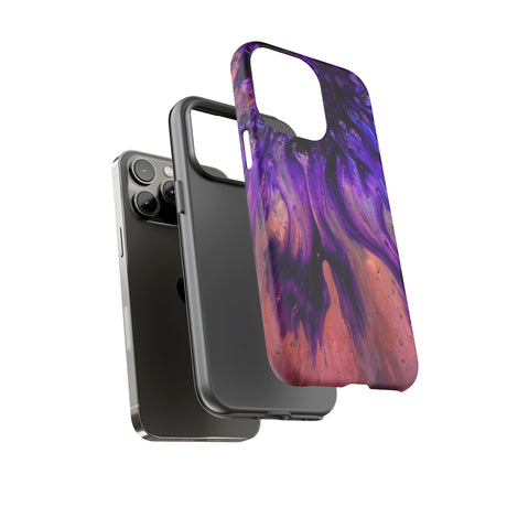 Purple Flow Ink Art iPhone Case (Protective) Phone Case