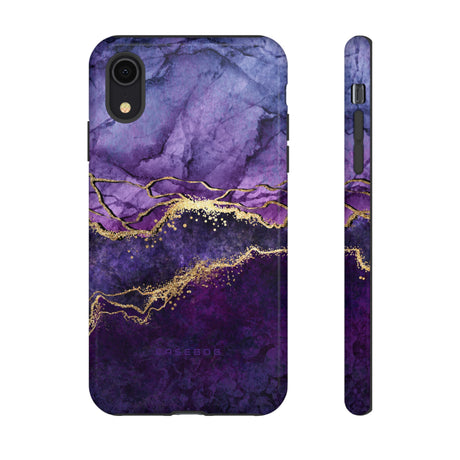 Purple Blue Marble - Protective Phone Case