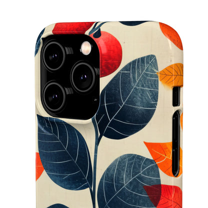 Autumn Nature Pattern - Slim iPhone 14 Phone Case