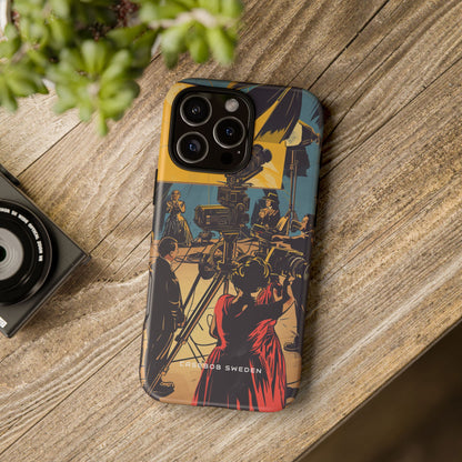 Golden Era Cinematic Spotlight iPhone 16 - Tough Phone Case