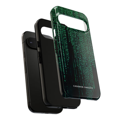 Cyber Green Cascade Google Pixel 9 - Tough Phone Case