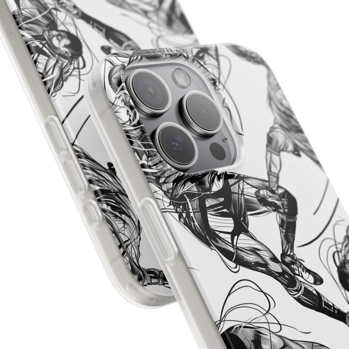 Dynamic Athletic Surrealism | Flexible Phone Case for iPhone