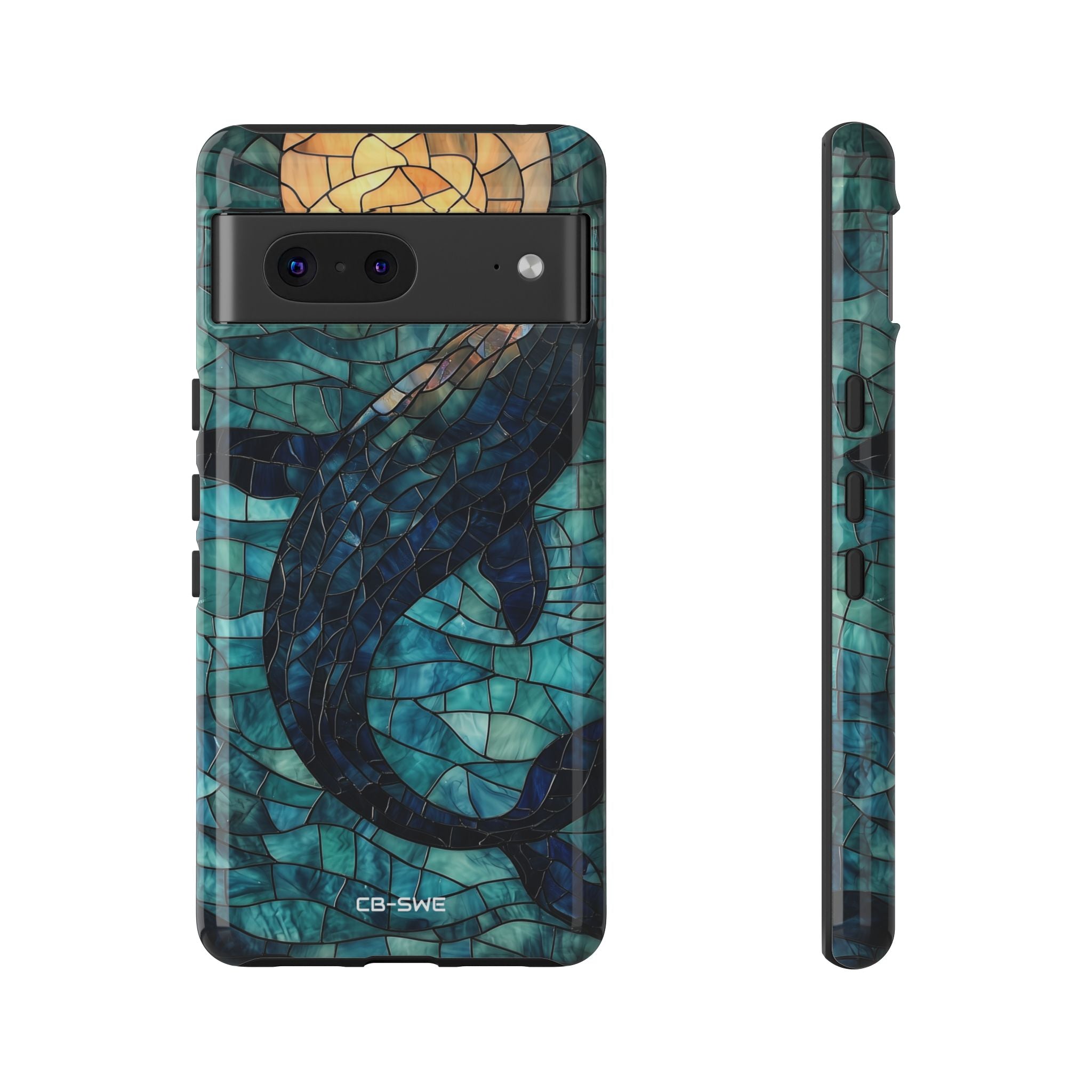 Whale Dives Upward - Google Pixel Case