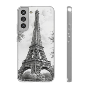 Parisian Monochrome Majesty | Flexible Phone Case for Samsung Galaxy