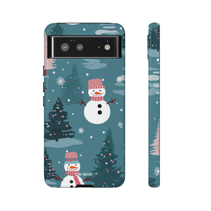 Snowmen Celebrate Together - Google Pixel Case