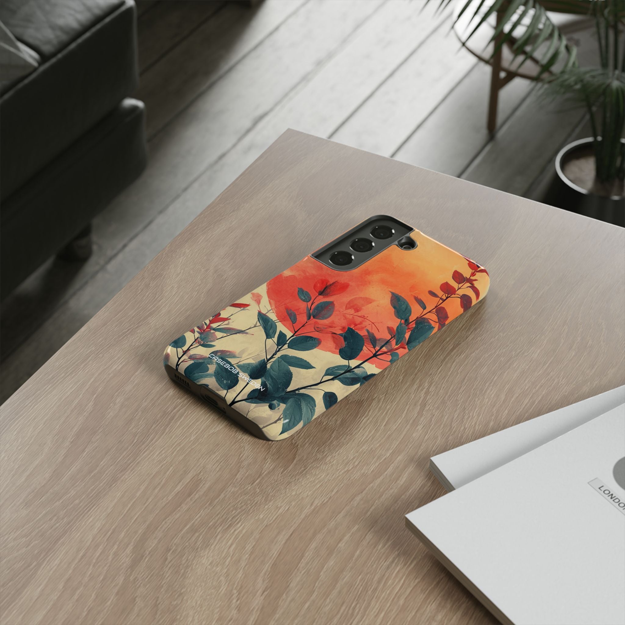 Orange Sun Harmony - Tough Samsung S22 Phone Case