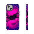 Deep Pink Ink Art iPhone Case (Protective) iPhone 14 Glossy Phone Case