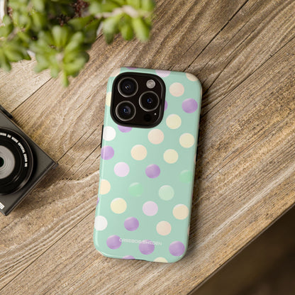 Pastel Polka Dots - Tough iPhone 16 Phone Case