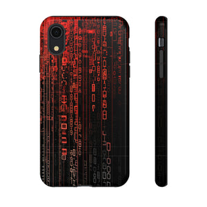 Digital Shield: Red Gradient - Protective Phone Case