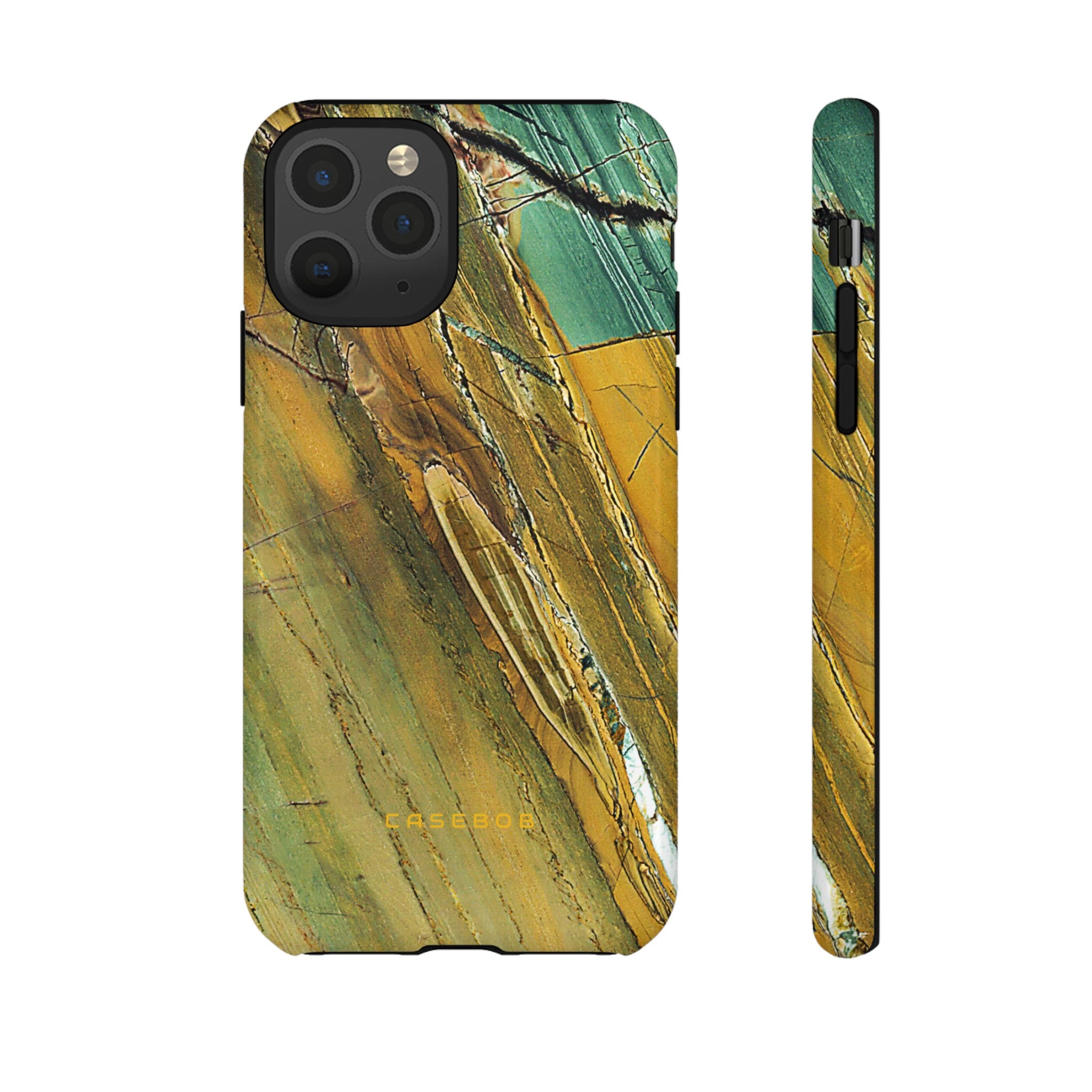 Cracked Yellow - Protective Phone Case