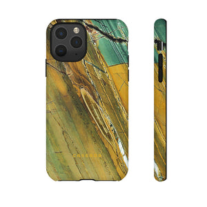 Cracked Yellow - Protective Phone Case