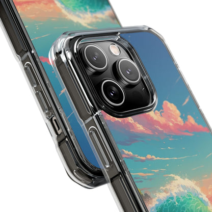 Waves Embrace Sunlight iPhone Case - Impact