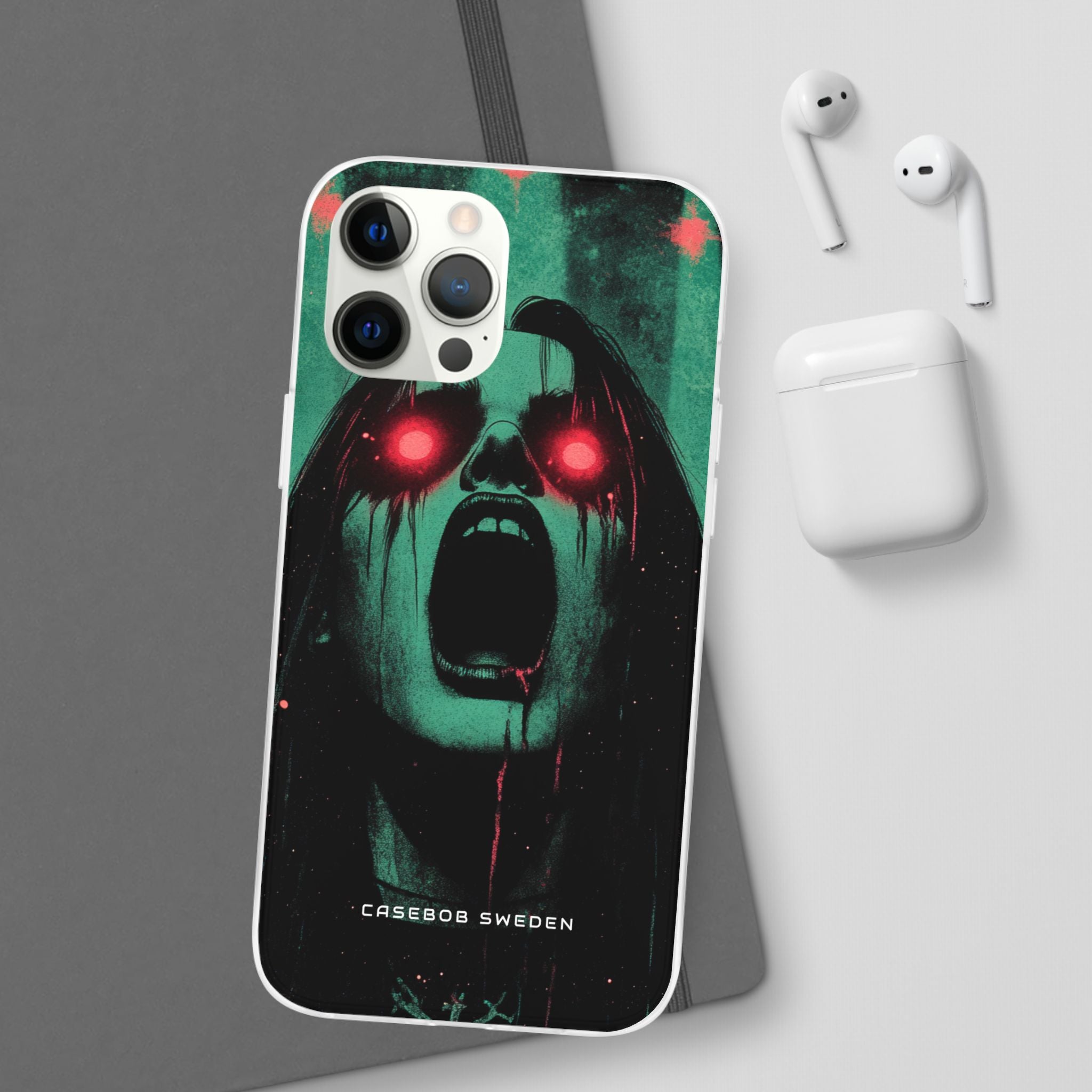 Haunting Glow of Gothic Eyes iPhone 12 - Flexi Phone Case