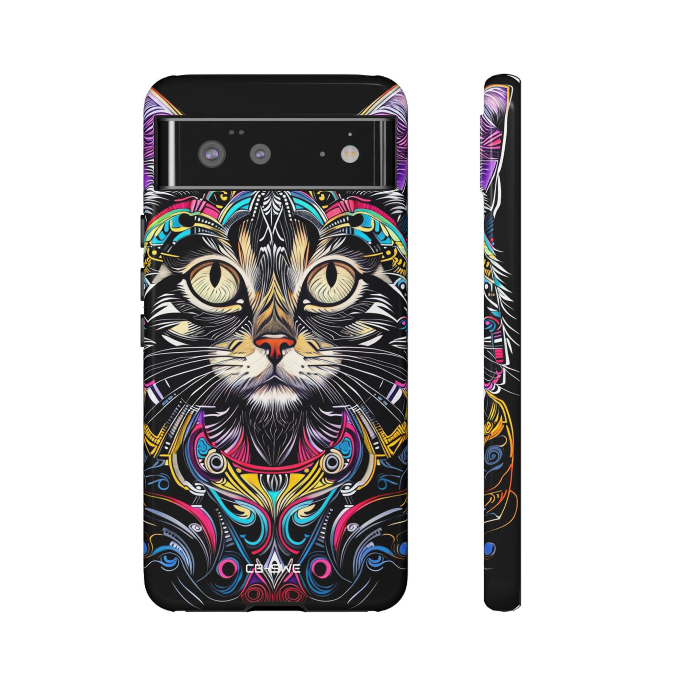 Psychedelic Cat Mirage - Google Pixel Case