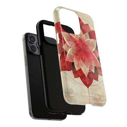 Crimson Bloom iPhone 15 Pro Max Case - Tough+