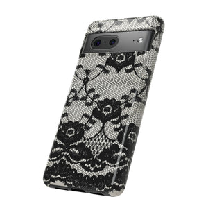 Lilrunge Gothic Flower - Protective Phone Case