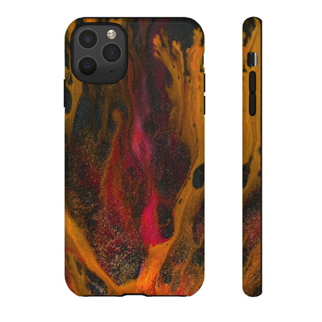 Bon Fire Ink Art iPhone Case (Protective) iPhone 11 Pro Max Glossy Phone Case