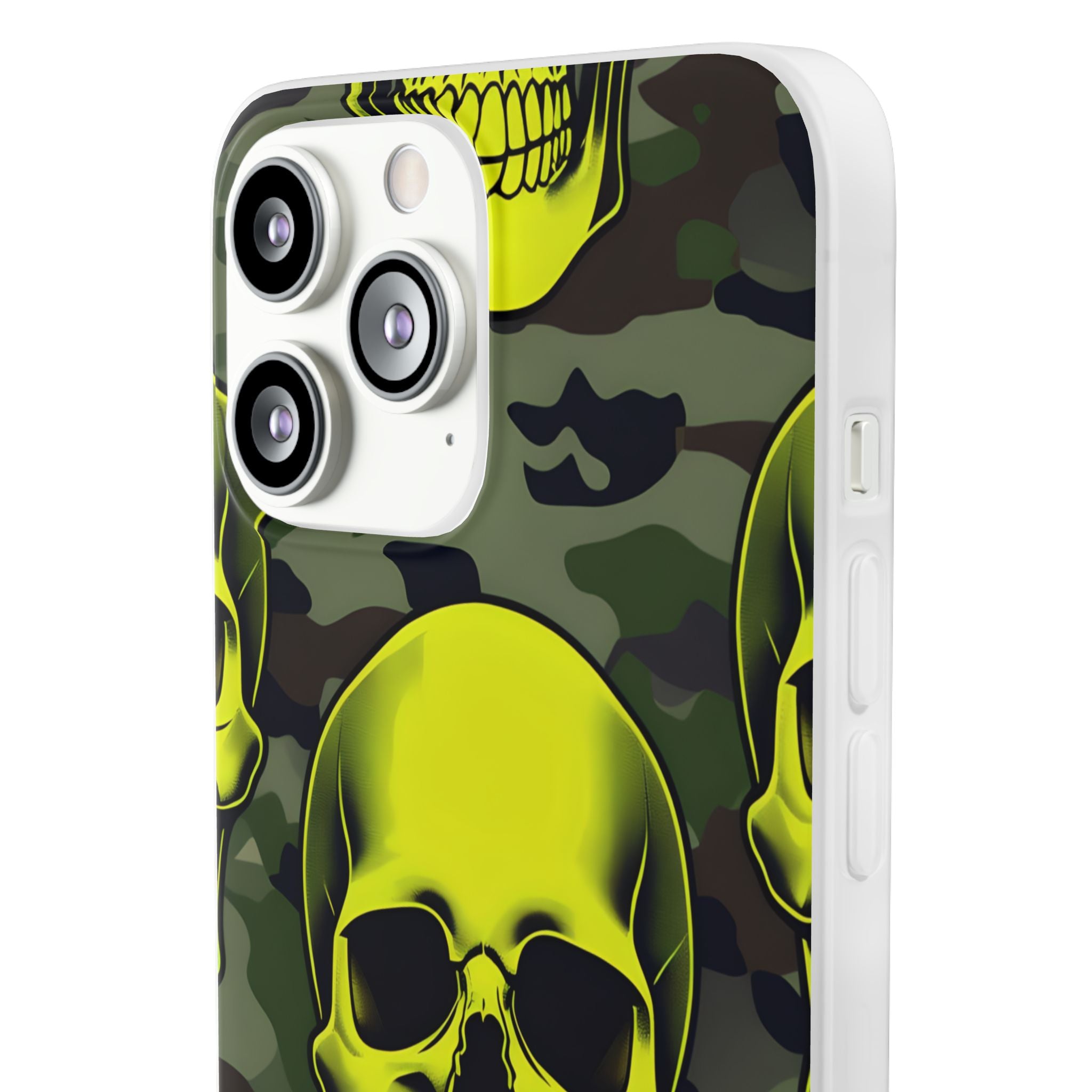 Neon Skull Camo iPhone 13 Pro Max - Soft