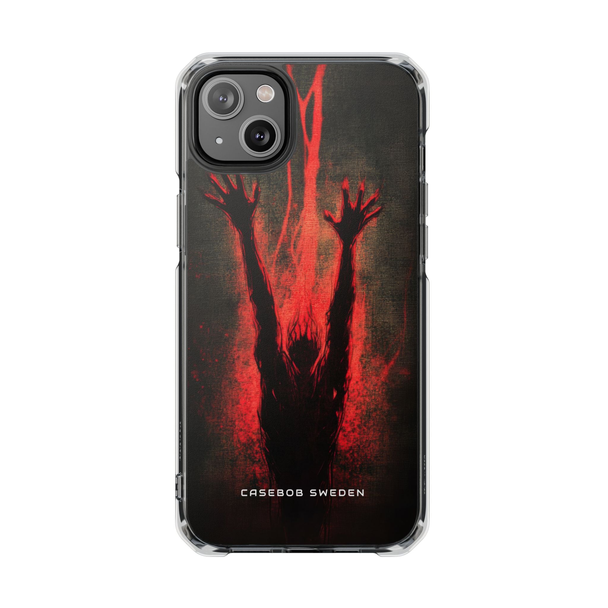 Gothic Crimson Ascension iPhone 14 - Clear Impact Phone Case