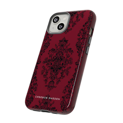 Gothic Crimson Elegance iPhone 14 - Tough Phone Case