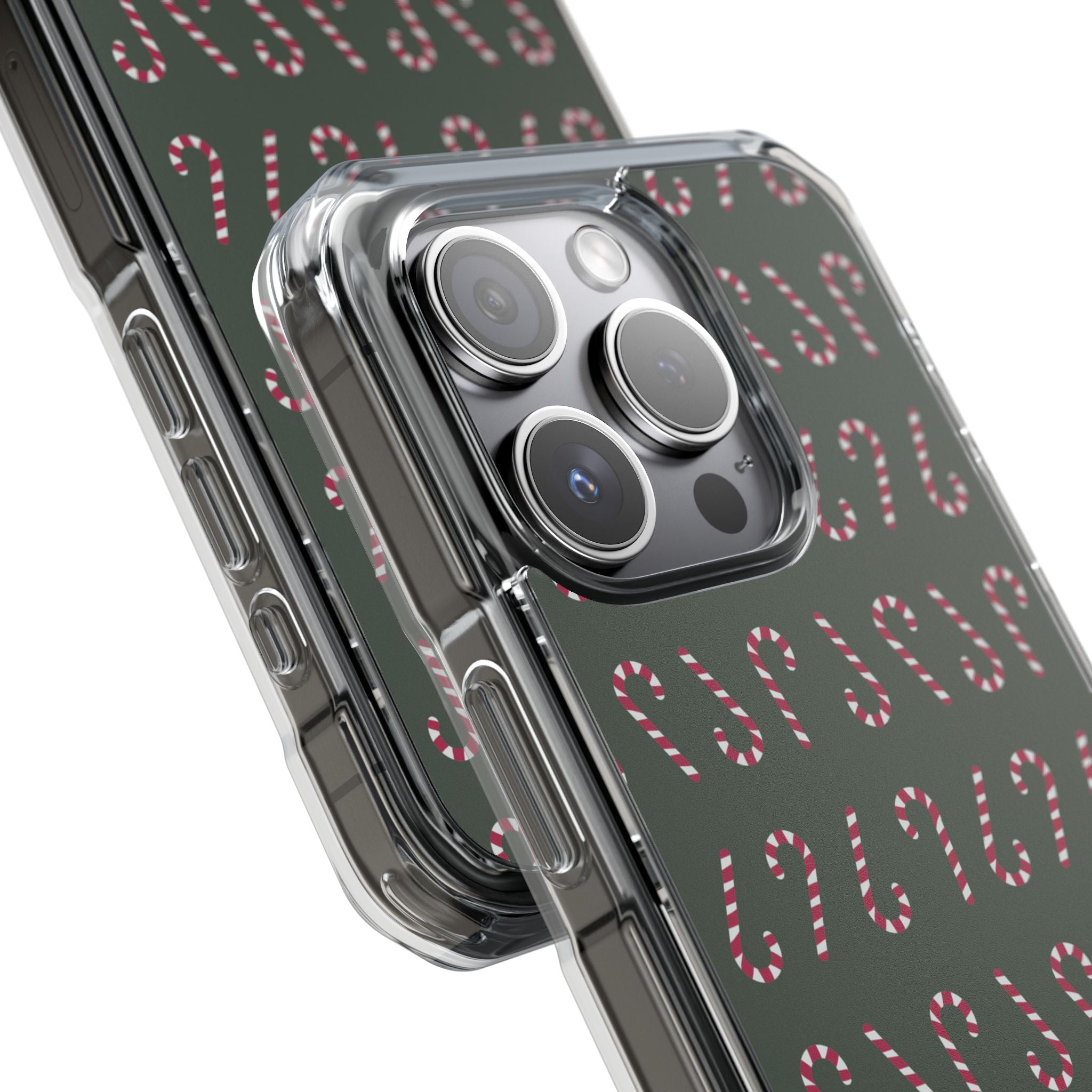 Candy Canes Aligned iPhone Case - Impact