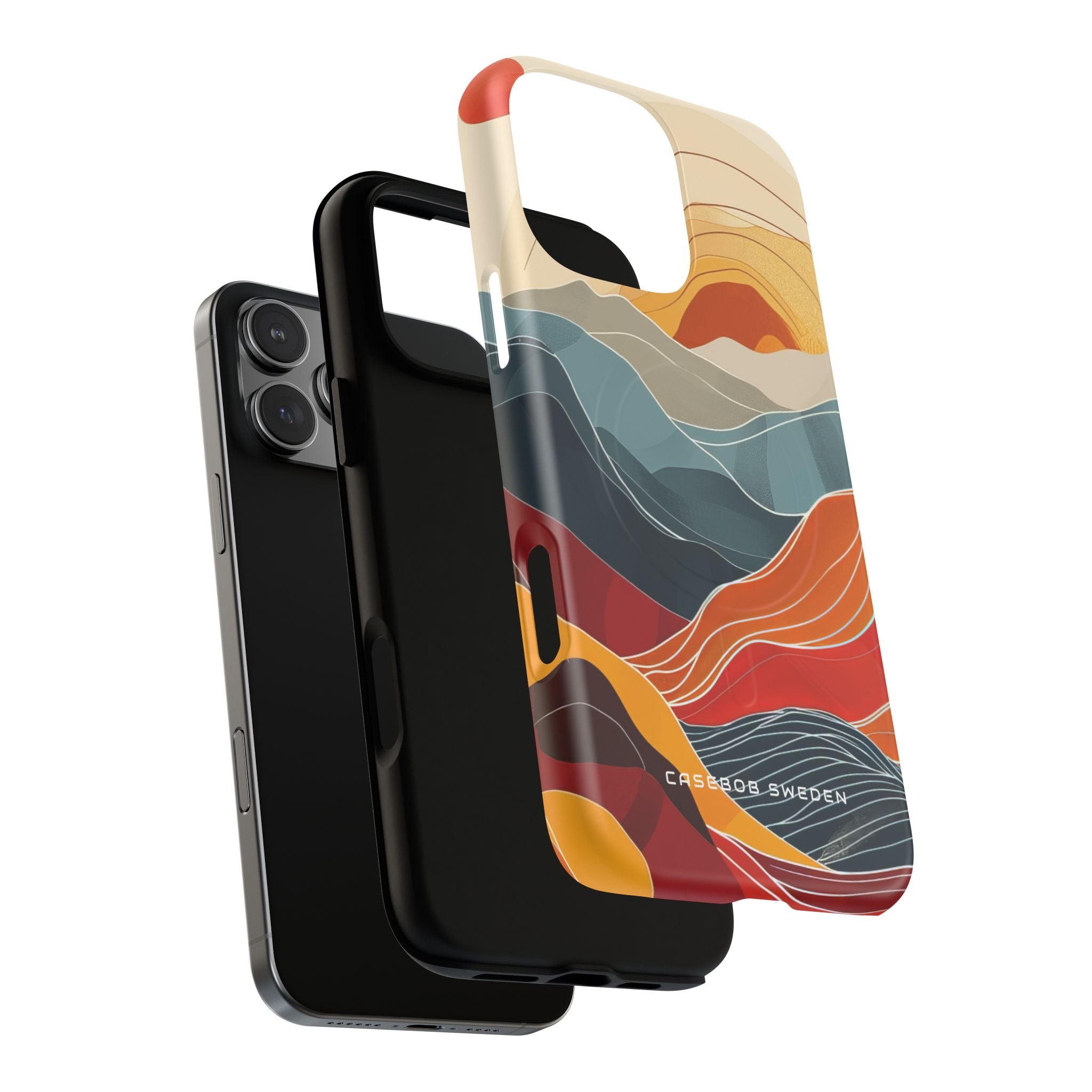 Harmonic Flow of Lines and Color iPhone 16  Tough+ Phone Case