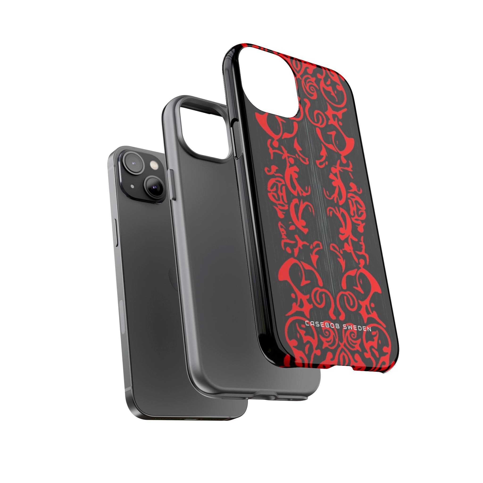 Gothic Crimson Symmetry iPhone 14 - Tough Phone Case