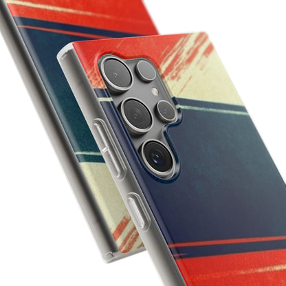 Blue Diagonal Motion Samsung S24 Ultra Case - Soft