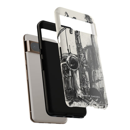 Jazz Instrument Line Symphony Google Pixel 8 - Tough Phone Case