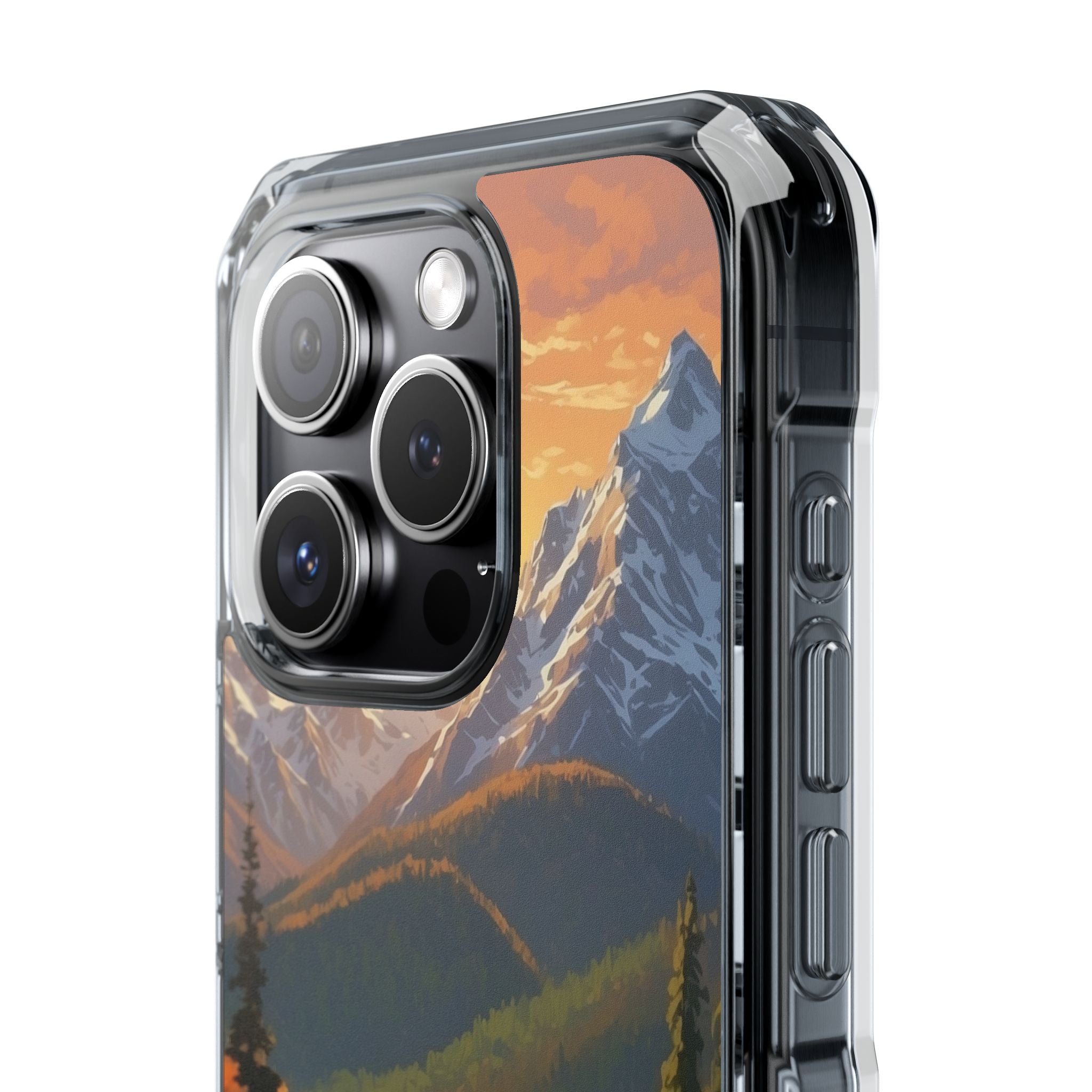 Mountain Reflections Glimmer iPhone Case - Impact