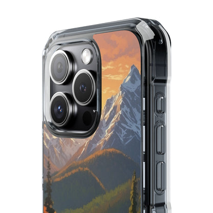 Mountain Reflections Glimmer iPhone Case - Impact