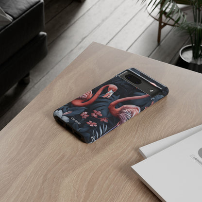 Flamingos Embrace Nature - Google Pixel Case