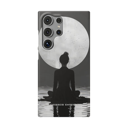 Zen Serenity Moon Reflection Samsung S24 - Slim Phone Case