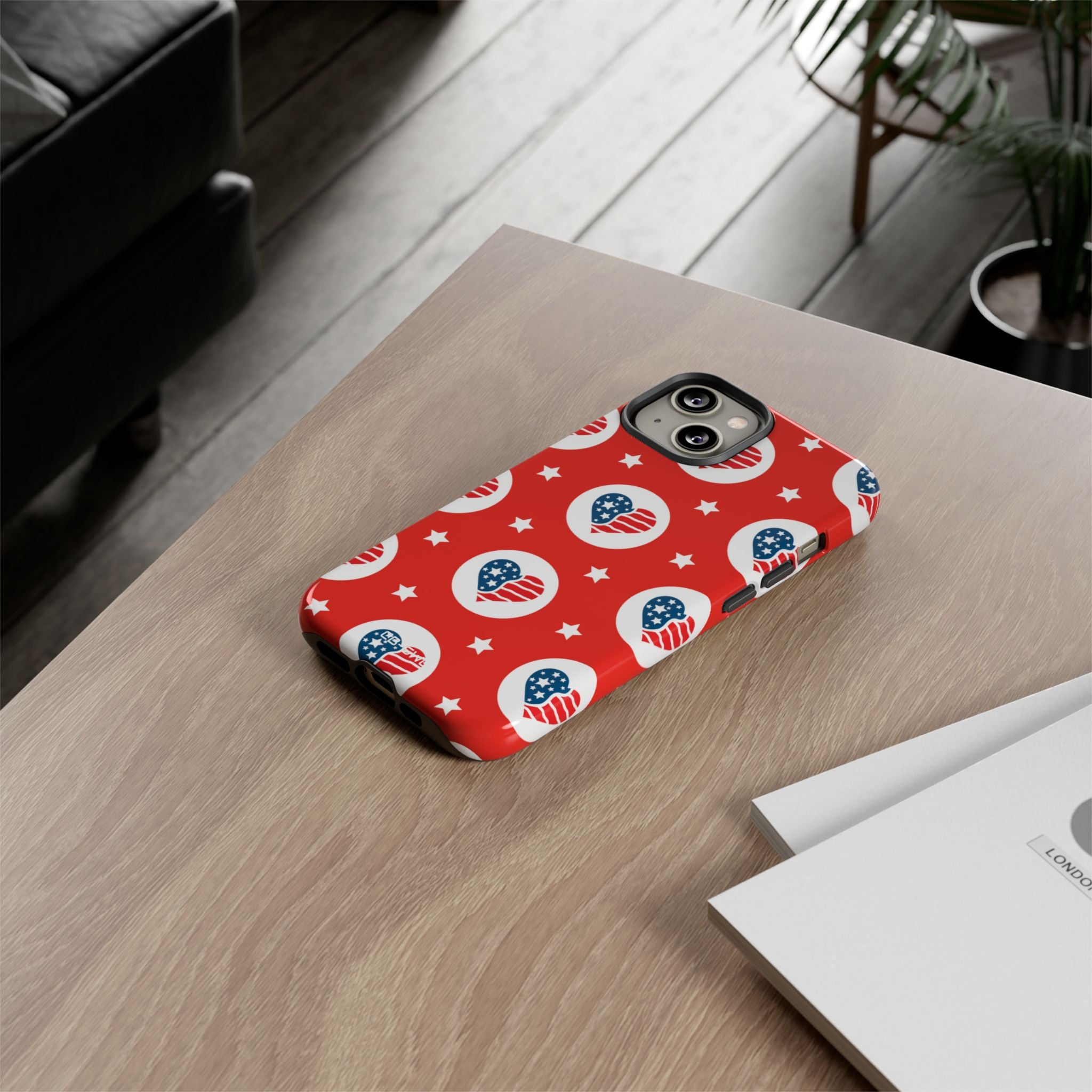 Hearts Celebrate Freedom - iPhone Case