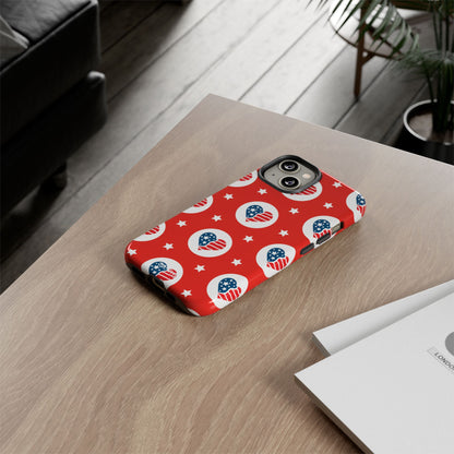 Hearts Celebrate Freedom - iPhone Case